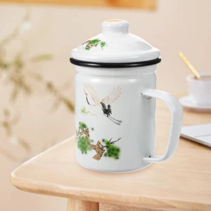 Teeleck Emaille Tasse Büro Reisen Emaillierter Retro-Emaille-Tasse - Bild 1 von 12
