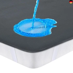 Matratzenschoner 140x200 cm Wasserdicht, Grau inkontinenzunterlage waschbar, - Bild 1 von 8