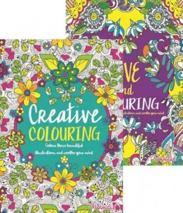 ADULT COLOURING - CREATIVE / LOVE MIND RELAXATION - LARGE A4 SIZE BOOK - Picture 1 of 1