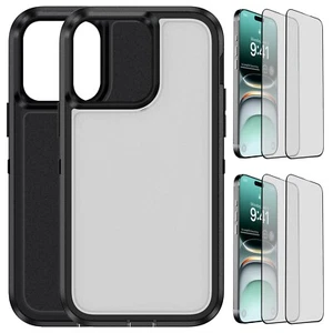 Funda protectora rígida híbrida resistente para iPhone 15 Pro Max con vidrio templado - Imagen 1 de 24