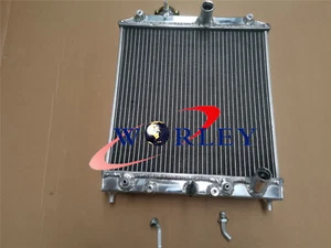 3 Row Aluminum Radiator For Honda Civic EK EG D15 D16 28mm Pipe 1992-2000 AT MT - Picture 1 of 6