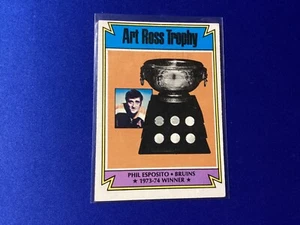 1974-75 Topps Phil Esposito Art Ross Trophy #246 - Foto 1 di 2