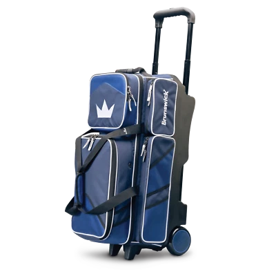 Brunswick Quest Blue 3 Ball Roller Bowling Bag - Image 1 of 4