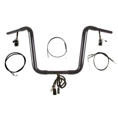 Kit de suspensión de mono precableado de 10" negro estrecho 1/4" Harley Softail 1996-2006 Foto 1 de 2