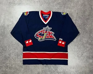 VTG Columbus Blue Jacket NHL CCN Hockey Authentic Jersey Shirt Mens Size XL - Picture 1 of 24