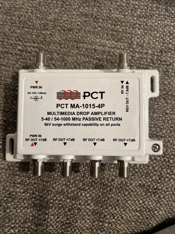 PCT Multimedia Drop Amplifier PCT-MA-1015 -4P Passive Return - Image 1 of 4