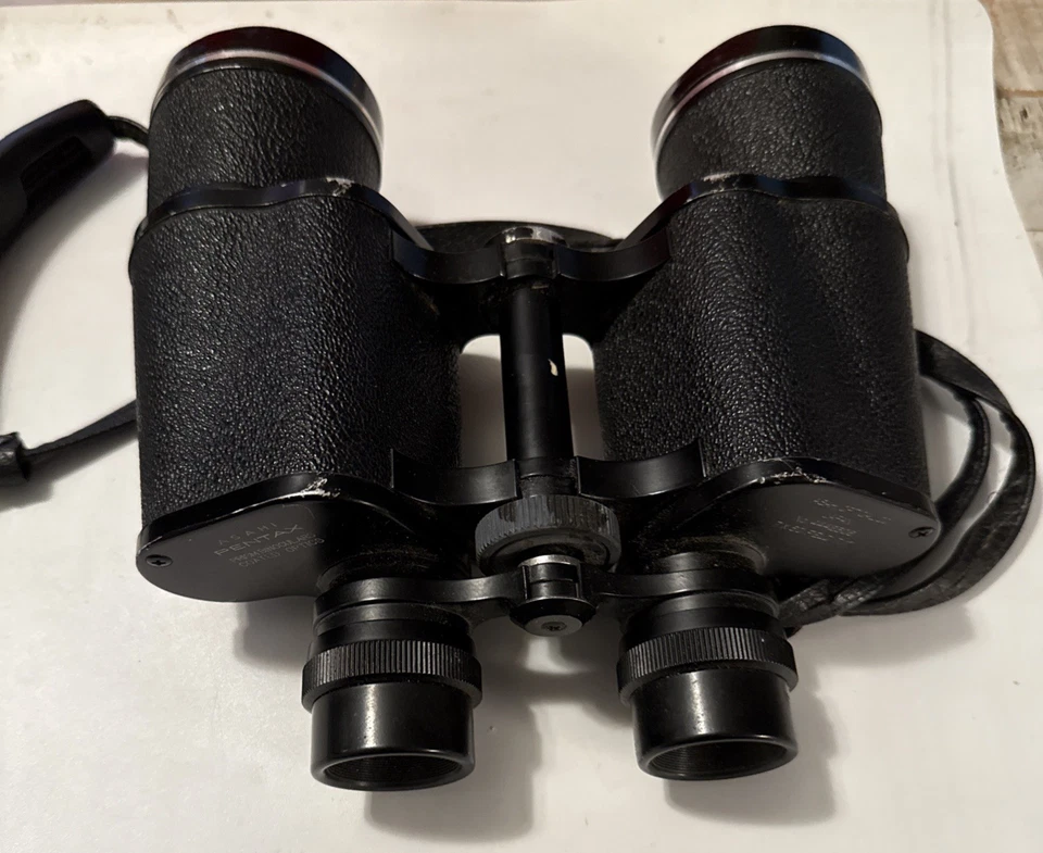 Vintage ASAHI Pentax Prism 7x50 Field Binoculars 7.1 Coated Japan  - Image 1 of 4