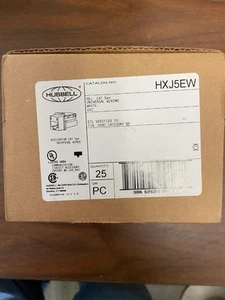 25pcs, Hubbell, HXJ5EW Modular Jack, White-GX2 XCELERATOR CAT5E New - Afbeelding 1 van 2