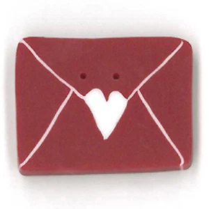 Love Letter RW1000 by Just Another Button Company Buttons - Picture 1 of 3