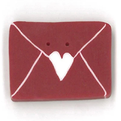 Love Letter RW1000 by Just Another Button Company Buttons - Image 1 of 3