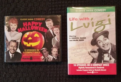 2 Classic Radio Comedy CD Box Sets: Happy Halloween and Life With Luigi Foto 1 de 4