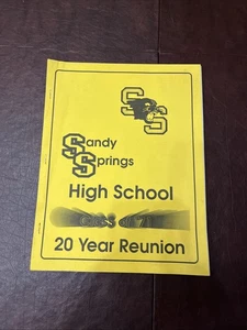1971 Sandy Springs High School Class 20 Year Reunion Booklet - Bild 1 von 13