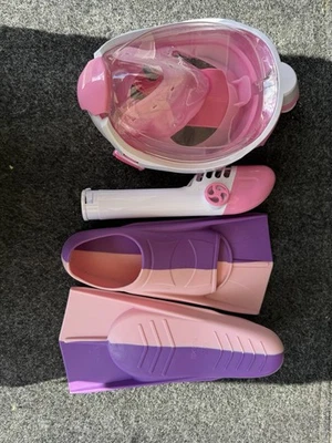 Girls Snorkel and Fins Full Face - Image 1 of 3