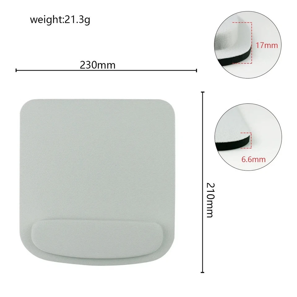 Computer Game Mouse Pad Environmental Eva Ergonomic Mousepad Wrist Pad Solid New - Image 1 of 1