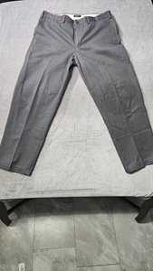 Pantalón Pantalón Para Hombre Lands' End Largo Calce Tradicional Gris 100% Algodón Talla 37 - Imagen 1 de 7