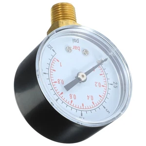 Manómetro compresor de aire NPT de alta precisión 0-15 psi 0-1 bar - Imagen 1 de 12