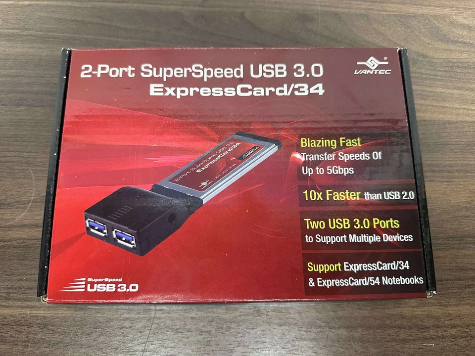Tarjeta Express USB 3.0 VANTEC UGT-UC312CB SuperSpeed de 2 puertos/34 (U-75) muy buena Foto 1 de 4