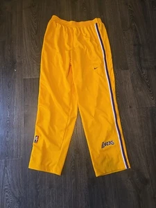 Vintage NBA Authentics Nike Los Angeles Lakers Size L Warm Up Tear Away Pants - Picture 1 of 17