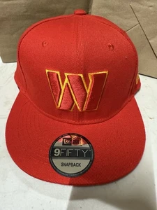 New Era Washington Commanders NFL Red Classic Snap Back Hat Brand New - Picture 1 of 5