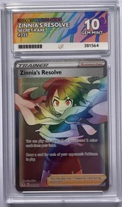 Pokemon Zinnia's Resolve 225 2021 Evolving Skies Perfect Sub Grades GEM MINT 10 - Picture 1 of 4