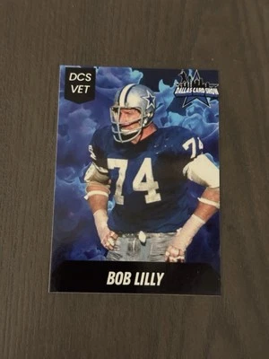 Tarjeta de fútbol americano Bob Lilly 2024 Dallas Card Show DCS Promo #6 Salón de la fama Foto 1 de 2