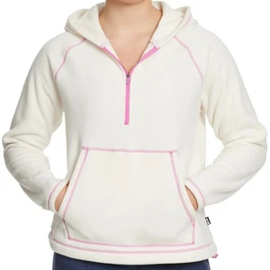 Sudadera con Capucha BASS Exterior Mujer Media Cremallera Polar Talla US S Gardenia Blanco/Rosa - Imagen 1 de 4