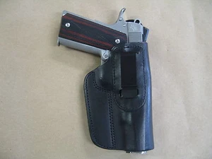 Tanfoglio Witness 1911 5" IWB Leather In Waistband Conceal Carry Holster BLACK  - Picture 1 of 4