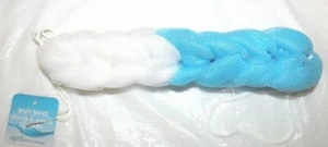 Bad Rückenband Dusche Schrubber Pouf Netz April blau rosa lila Flüssigseife Seil - Bild 1 von 9