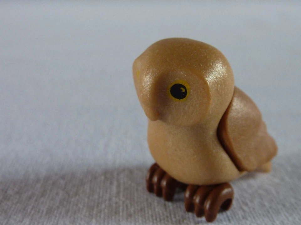 PLAYMOBIL CHOUETTE BRUNE HIBOU OISEAU NATURE FORET ANIMAUX PARC FERME ZOO - Photo 1/1