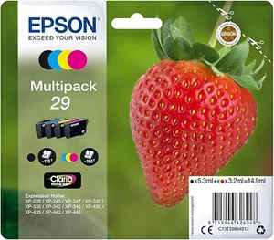 Epson Series 29 Standard Strawberries - Claria Home Cartridges for Standard, 4 Colors - Picture 1 of 7