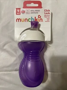 Munchkin Click Lock Bite Proof Sippy Cup Purple - Picture 1 of 2