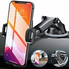 Car Phone Mount, Cell Phone Holder for Dashboard, Windshield and Air Vent, Black