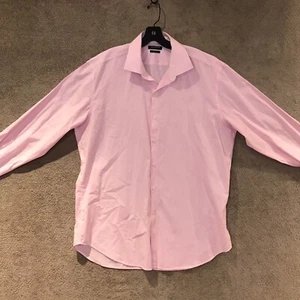 Tailorbyrd Button Down Shirt Mens Size 17 36/37 Pink - Picture 1 of 12
