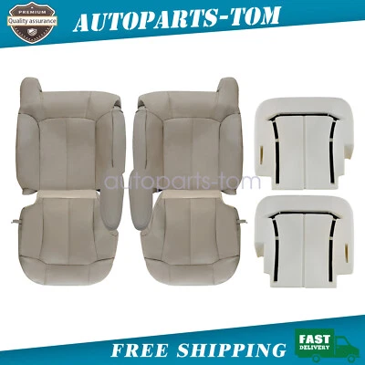Cubierta de asiento delantero/cojín de espuma bronceado claro para Chevrolet Tahoe LT LS 1999-2002 Foto 1 de 4