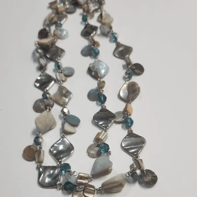 Lia Sophia Elegant Shell and Bead Necklace - Image 1 of 4