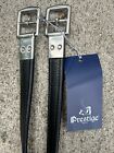Prestige A17 Staffili 145cm Nero Stirrup Leathers - Made In Italy - NEW with Tag