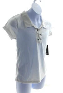 US Polo Assn Girl's Polo Collared Neck Pullover Short Sleeve Size M (10/12) - Picture 1 of 4