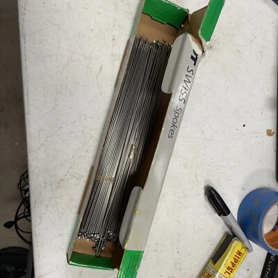 DT Swiss Champion Spoke: 2.0mm 274n 6.2 & Blip J-bend Silver - Open Box @180 Pcs - Image 1 of 3