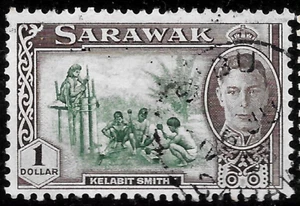1950 SARAWAK Sc#192 USED KELABIT SMITH - Picture 1 of 1
