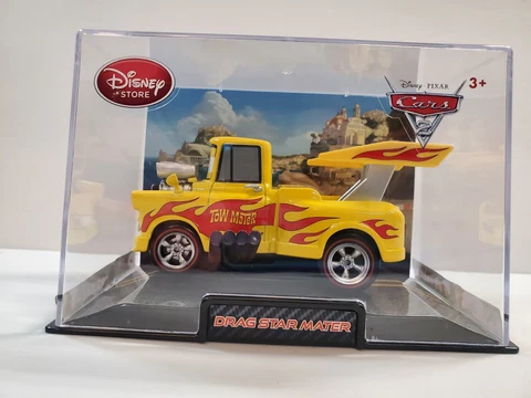 Disney Pixar Store exclusive Cars 2  Drag Star Mater 1:43 Scale in case Cover