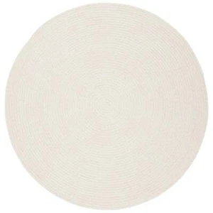 Safavieh Braided 3'-0" x 3'-0" Round Hand Woven Rug in Ivory / Beige - Picture 1 of 7
