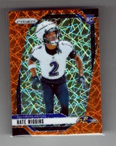 Nate Wiggins 2024 Panini Prizm Orange Lazer RC #380 Baltimore Ravens NFL - Bild 1 von 2