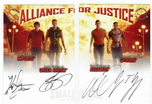 Smallville Season 6 Multi Case Quad Autograph Card Alliance for Justice AJA AJB - Picture 1 of 2