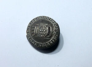 BOUTON / BUTTON UNIFORME - ASSOCIATION BAINS DE MER DE LA VILLE DE DIEPPE D:18mm - Picture 1 of 5