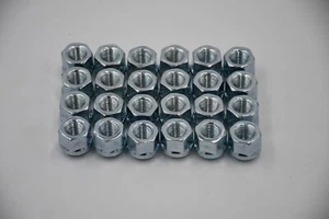 Set 24 14mm x 1.5 Open End Bulge Zinc Lug Nut Nuts Kit 3/4" Hex M14x1.5 - Picture 1 of 1