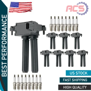 8X Ignition Coils +16 Spark Plugs UF504 for 11-15 Jeep Ram Dodge Charger 5.7L - Bild 1 von 11