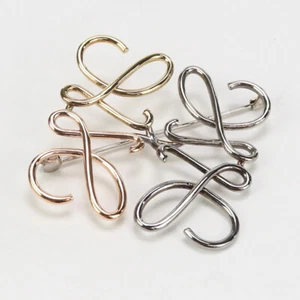 LOEWE LO90614 multicolor anagram Brooch metal multicolor Women - Picture 1 of 3