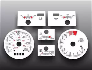 White Face Gauges for 1986-1988 Pontiac Fiero 120 MPH SE GT V6 Coupe - Bild 1 von 4