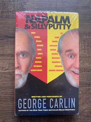 George Carlin Napalm & Silly Putty 2 1/2 Hours On 2 Audio Cassettes - Sealed - Image 1 of 2