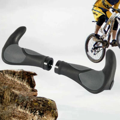 Mountain Bicycle Handlebar Cover Handle Grip Bar Rubber Horn Grips MTB Bike - Image 1 of 4